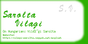 sarolta vilagi business card